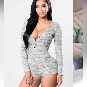 Fashion Nova Up All Night Romper